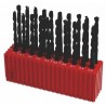 Set of drill bits, 20 pcs, MODUL 8.00-9.90x0.1 mm ČSN 221121RNHSS passiv.