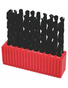 Set of drill bits, 20 pcs, MODUL 12.00-13.90x0.1 mm ČSN 221121RNHSS passiv.