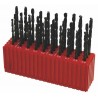 Set of drill bits, 30 pcs, MODUL 5.00-7.90x0.1 mm ČSN 221121RNHSS passiv.