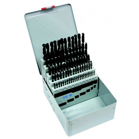 Set of drill bits, 81 pcs, 2.00-10.00x0.1 mm ČSN 221121RNHSS passivated