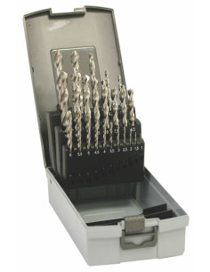 Set of drill bits, 24 pcs, 1.00-10.00x0.5 mm + 3.3 +4.2 +6.8 +10.2+10.5 DIN 3