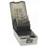 Set of drill bits, 24 pcs, 1.00-10.00x0.5 mm + 3.3 +4.2 +6.8 +10.2+10.5 DIN 3