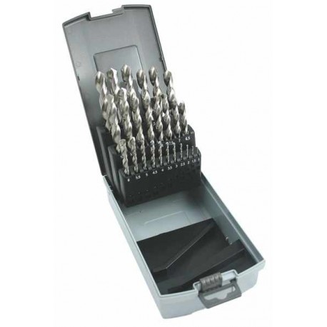 Set of drill bits, 25 pcs, 1.00-13.00x0.5 mm S338RCZ001HSS