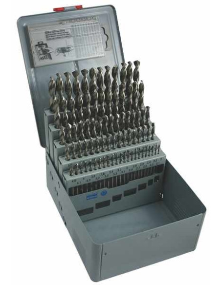 Set of drill bits, 91 pcs, 1.00-10.00x0.1 mm S338RCZ001HSS