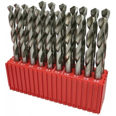 Set of drill bits, 20 pcs, MODUL 12.00-13.90x0.1 mm CZ002 HSS, plastic