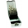 Set of drill bits, 24 pcs, 1.00-10.00x0.5 mm + 3.3 +4.2 +6.8 +10.2+10.5 S338RCZ002HSS, plastic