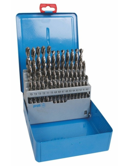Set of drill bits, 41 pcs, 6.00-10.00x0.1 mm S338RCZ002HSS, metal