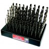 Set of drill bits, 91 pcs, 1.00-10.00x0.1 mm S338RCZ002HSS, plastic stand