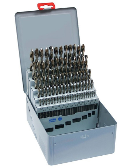 Set of drill bits, 81 pcs, 2.00-10.00x0.1 mm S338RCZ004HSSCo5