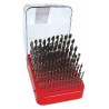 Set of drill bits, 91 pcs, 1.00-10.00x0.1 mm S338RCZ004HSSCo5, plastic-plastic stand