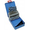 Set of drill bits, 19 pcs, 1.00-10.00x0.5 mm DIN 338RGT50HSS