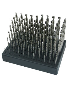 Set of drill bits, 13 pcs, 1.50-6.50x0.5 mm + 3.30+4.20 DIN 338RNHSSCo
