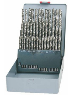 Set of drill bits, 41 pcs, 6.00-10.00x0.1 mm DIN 338RNHSSCo polished