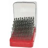 Set of drill bits, 91 pcs, 1.00-10.00x0.1 mm DIN 338RNHSSCo polished, plastic-plastic stand