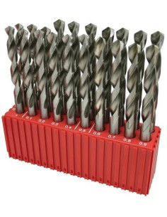Set of drill bits, 20 pcs, MODUL 12.00-13.90x0.1 mm DIN338RTi HSSCo5, plastic