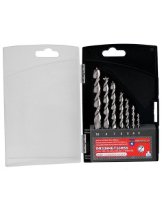 Set of left drill bits, 7 pcs, 3.00-10.00 DR338LGT50HSS for wood