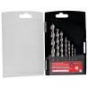 Set of left drill bits, 7 pcs, 3.00-10.00 DR338LGT50HSS for wood