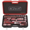 1/4″ and 1/2″ 59-piece toolset 4-32 mm + 2 socket wrenches, 72 teeth