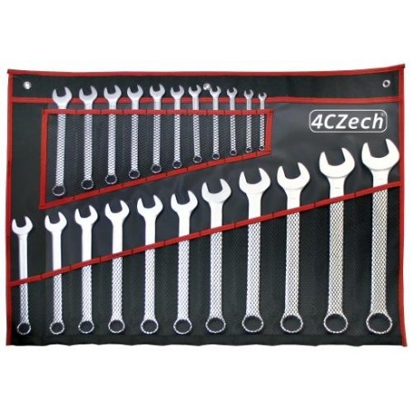 22-piece spanner set DIN 3113, vinyl case (6-32 mm)