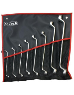 8-piece spanner set DIN 838, vinyl case (6×7-30×32 mm)