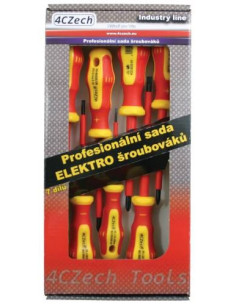 Set of screwdrivers 1,000 V PL, PH, PZ, 7 pcs, S line ELEKTRO in cardboard box