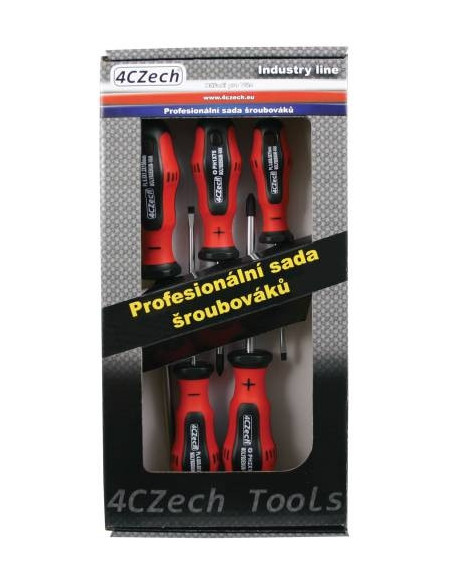 Set of screwdrivers PL, PH, 5 pcs, profi, cardboard box