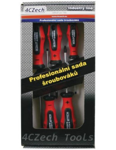 Set of screwdrivers PL, PZ, 5 pcs, profi, cardboard box