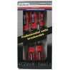 Set of screwdrivers PL, PZ, 5 pcs, profi, cardboard box