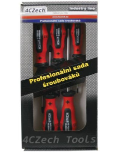 Set of screwdrivers PZ, 5 pcs, profi, cardboard box