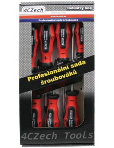 Set of screwdrivers PL, PH, PZ, 7 pcs, profi, cardboard box