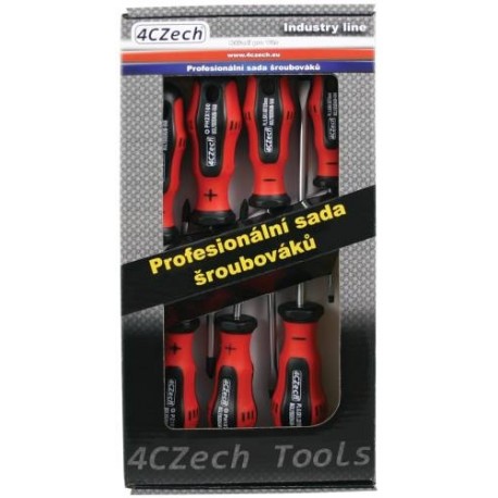 Set of screwdrivers PL, PH, PZ, 7 pcs, profi, cardboard box