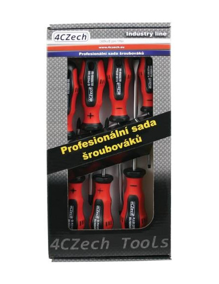 Set of screwdrivers PL, PH, PZ, 7 pcs, profi, cardboard box