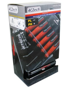 Set of screwdrivers PL, PH, 6 pcs, MICRO profi line, cardboard box with 10 pcs