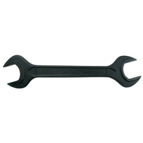 Double-side open end spanner 10+11 DIN 895 CrV blued