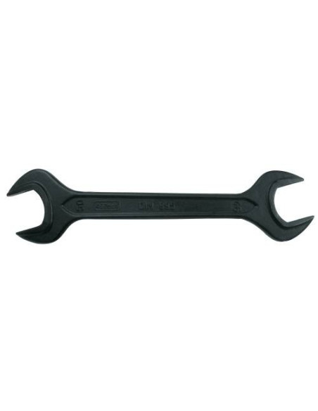 Double-side open end spanner 10+11 DIN 895 CrV blued