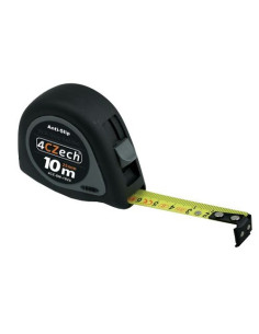 Svinovací metr 10m/25mm,2xbrzda,nylon,oboustr,gumový hák,magn.hlava