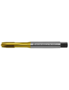 Machine tap M4x0.7 ISO2 HSSCo5 TiN DIN 371 B
