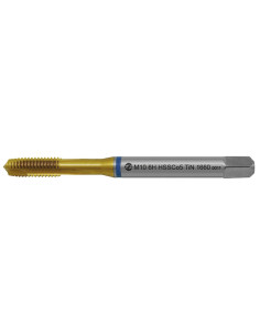 Machine tap M4x0.7 ISO2 HSSV3 TiN DIN 371 B