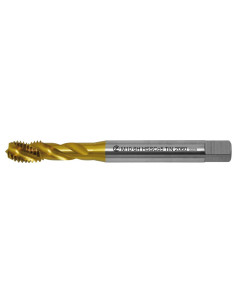 Machine tap M4x0.7 ISO2 HSSCo5 TiN DIN 371 RSP35