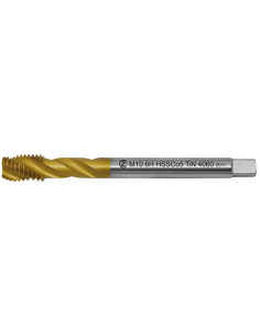 Machine tap M14x1 ISO2 HSSCo5 TiN DIN 374 RSP35