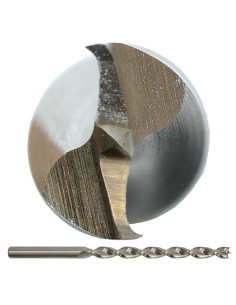 Brad point drill bit 05.00 DIN DR340RGT50HSS Polished