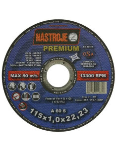 Cutting disk 115x1x22 for steel and stainless steel 50 pcs per pack PREMIUM