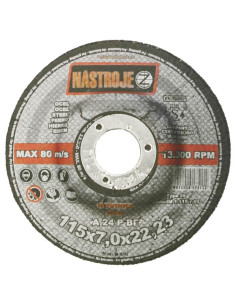 Depressed centre grinding wheel 115x7.0x22 A24 P Type 28 for steel 25 pcs per pack