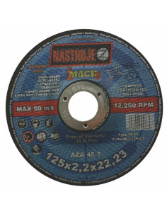 Cutting and gridning disk 125x2.2x22 for steel and stainless steel 25 pcs per pack AZA46T