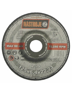 Grinder disk 125x6.4x22 for steel 25 pcs per package