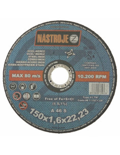 Cutting disk 150x1.6x22 for steel and stainless steel 100 pcs per pack