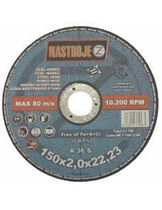 Cutting disk 150x2.0x22 for steel and stainless steel 50 pcs per pack