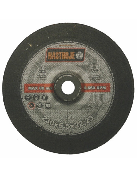 Grinder disk 230x6.5x22 for steel 25 pcs per package
