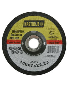 Grinder disk 150x7.0x22 for cast iron 25 pcs per package