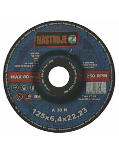 Grinder disk 125x6.4x22 for stainless steel A30N 25 pcs per package